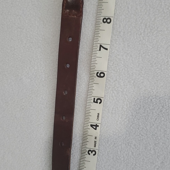 Ralph Lauren brown leather braided belt Size 32 1/2" - 35" - Picture 5 of 10